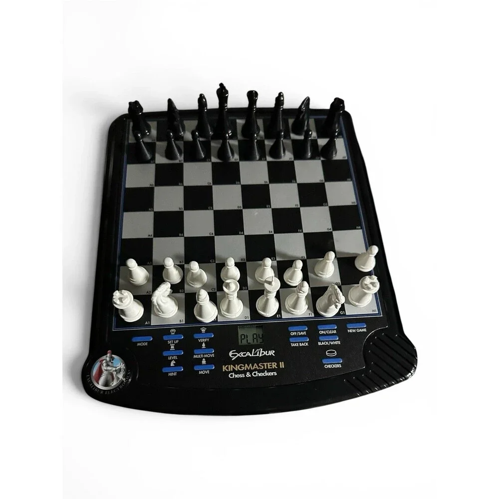 Excalibur King Master II Electronic Chess Game 911E-2 Working Missing 1 Checker